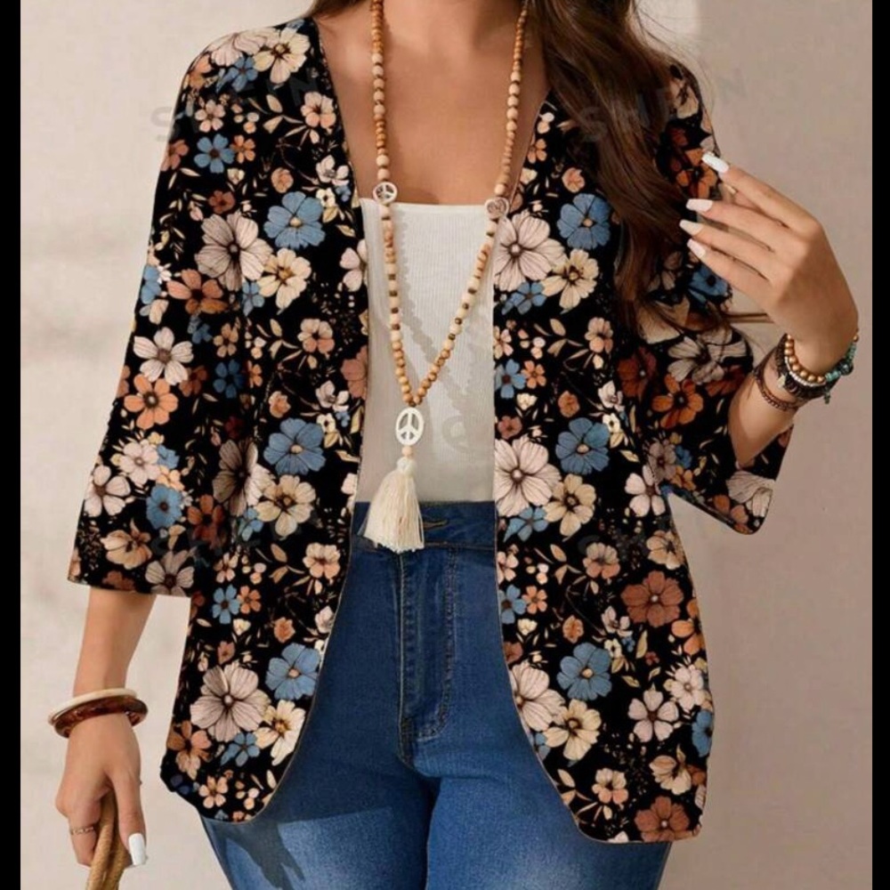 SHEIN Casual Floral Pattern